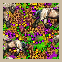 Mardi Gras Leopard Horse Seamless Pattern Long Sleeve Tee | Teevron