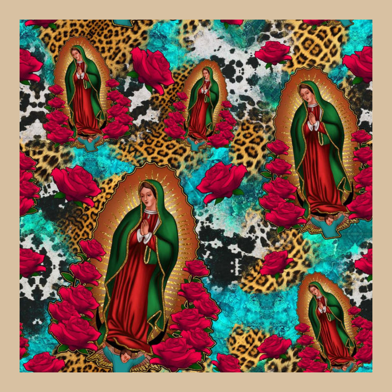 Lady Of Guadalupe Western Seamless Heavyweight Hoodie by Jasminsmagicworld | Teevron