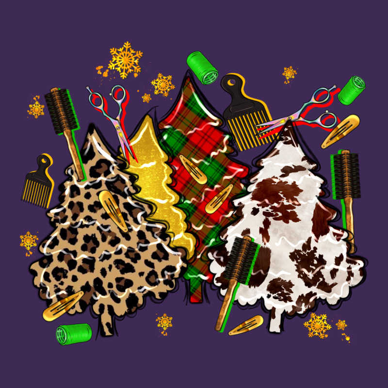 Hair Stylist With Christmas Tree Premium Hoodie by MaliasSmallBusiness | Teevron