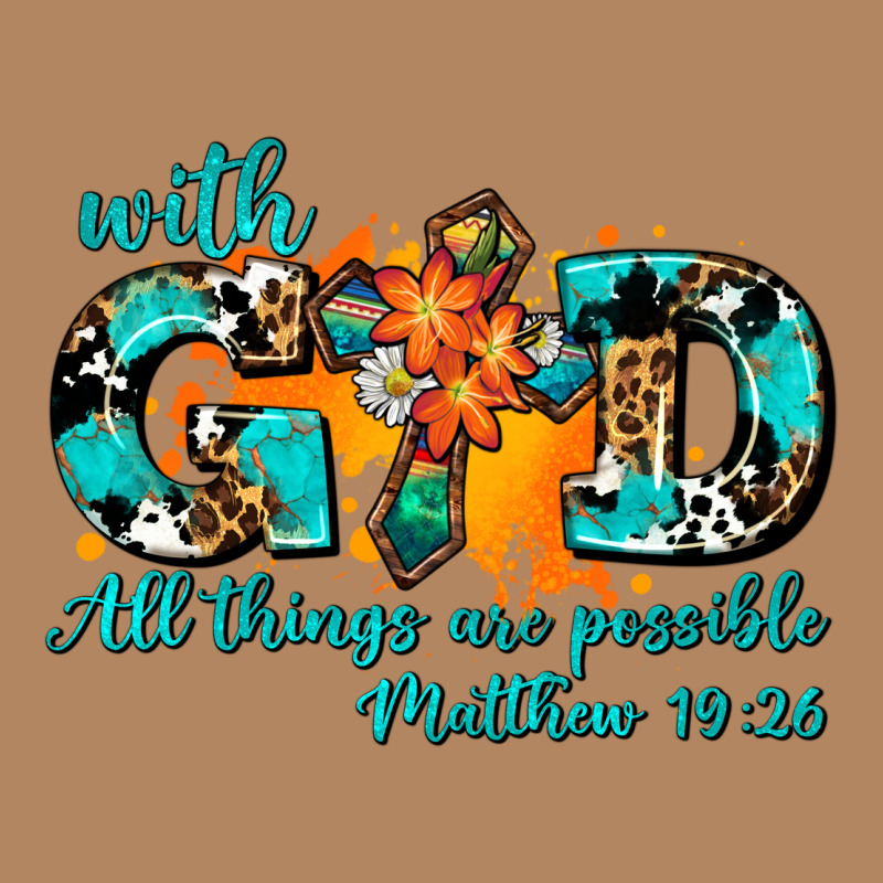 With God All Things Are Possible. Cross Long Sleeve Tee by AdoDesignShop | Teevron