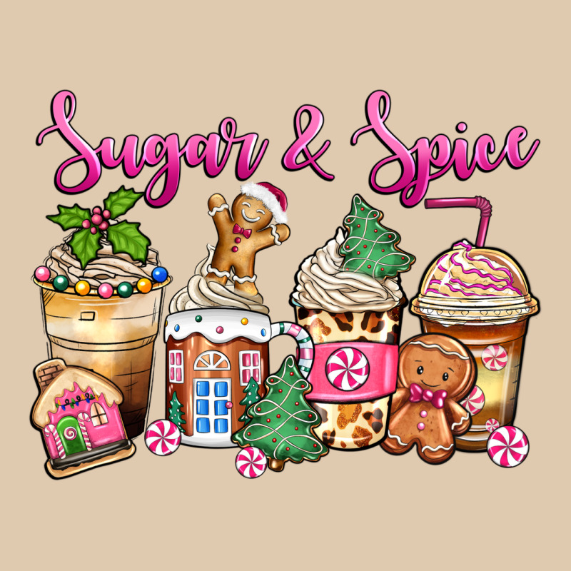 Sugar And Spice Pink Gingerbread Coffee Cups Heavyweight Sweatshirt by Zillion Design Studio | Teevron