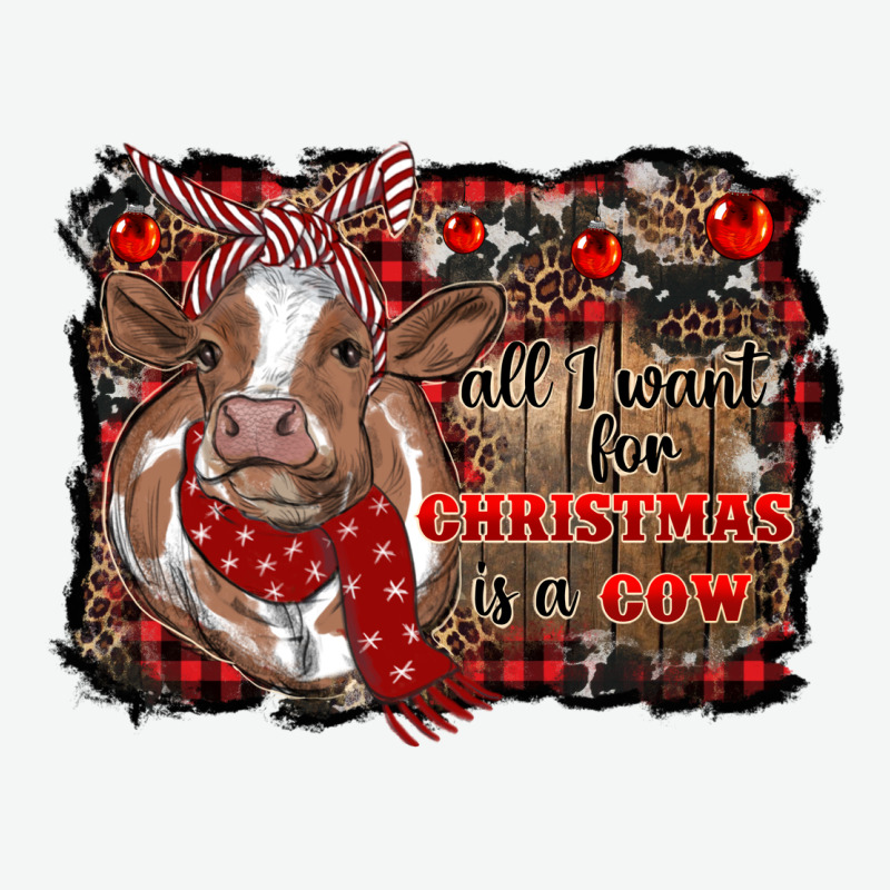 All I Want For Christmas Is A Cow Cowhide Urban Heavy Tee by RanaPortraitStore | Teevron