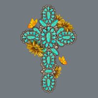 Gemstone Cross With Sunflowers And Butterflies Heavyweight Sweatshirt | Teevron