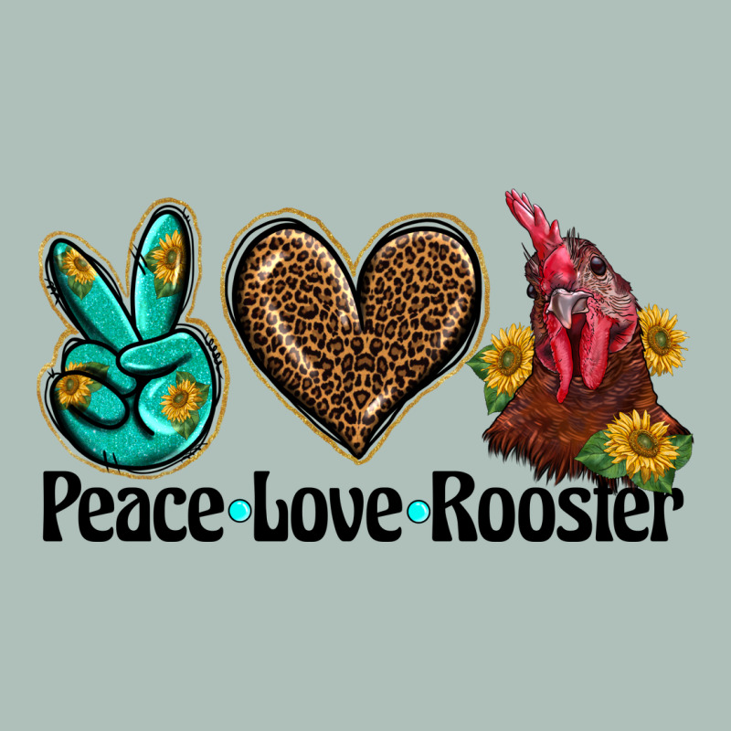 Peace Love Rooster Heavyweight Hoodie by BarkalooDesign | Teevron