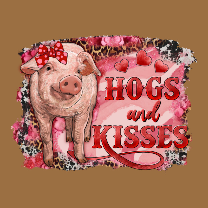 Valentine's Day Pig Hogs And Kisses Vintage Tee by RanaPortraitStore | Teevron