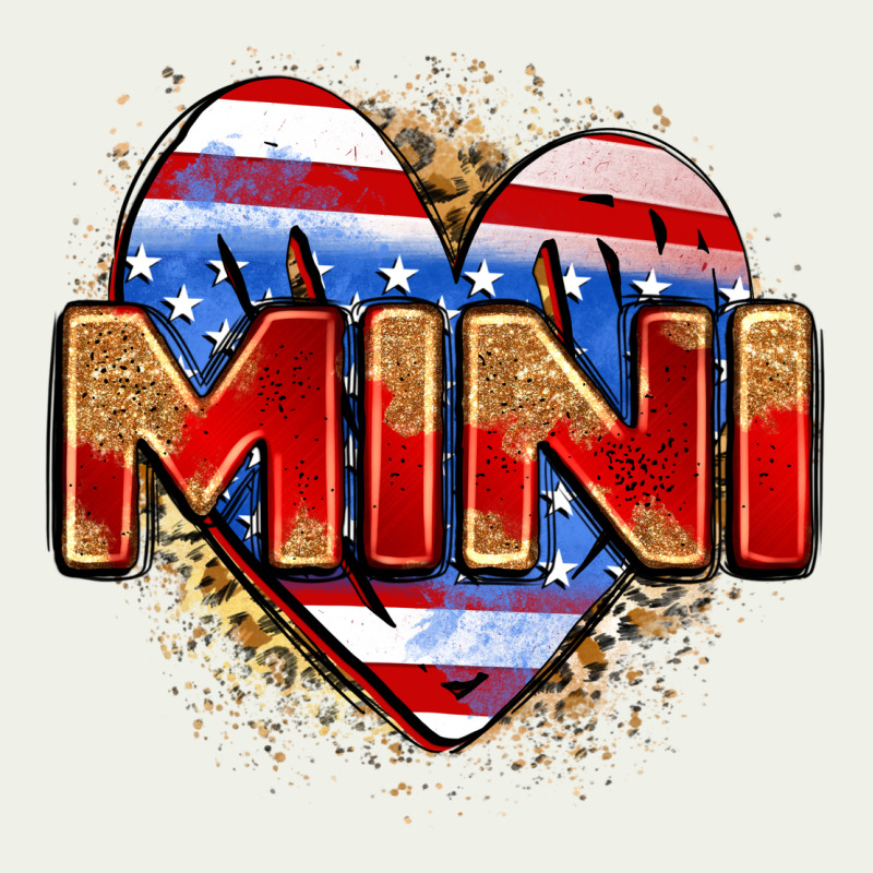 American Mini Heart Urban Heavy Tee by Zillion Design Studio | Teevron