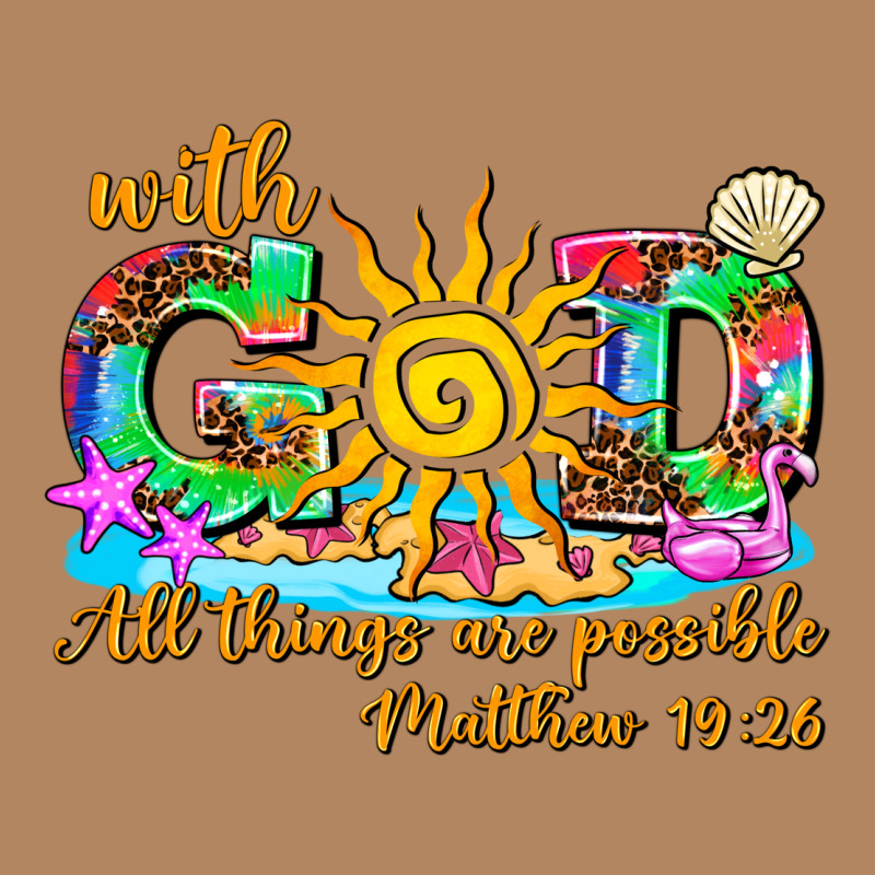 With God All Things Are Possible Summer Long Sleeve Tee by AdoDesignShop | Teevron