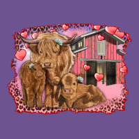 Valentine's Day Mama Cow And Baby Cows Vintage Tee | Teevron