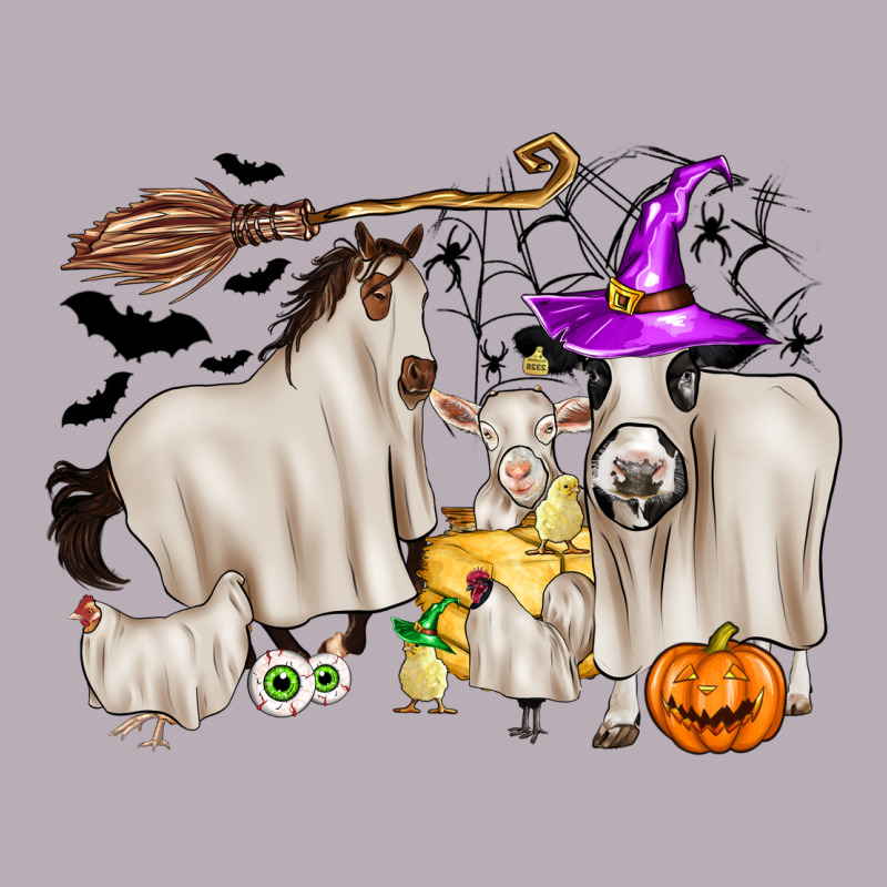 Halloween Farm Animals Vintage Tee by Zillion Design Studio | Teevron