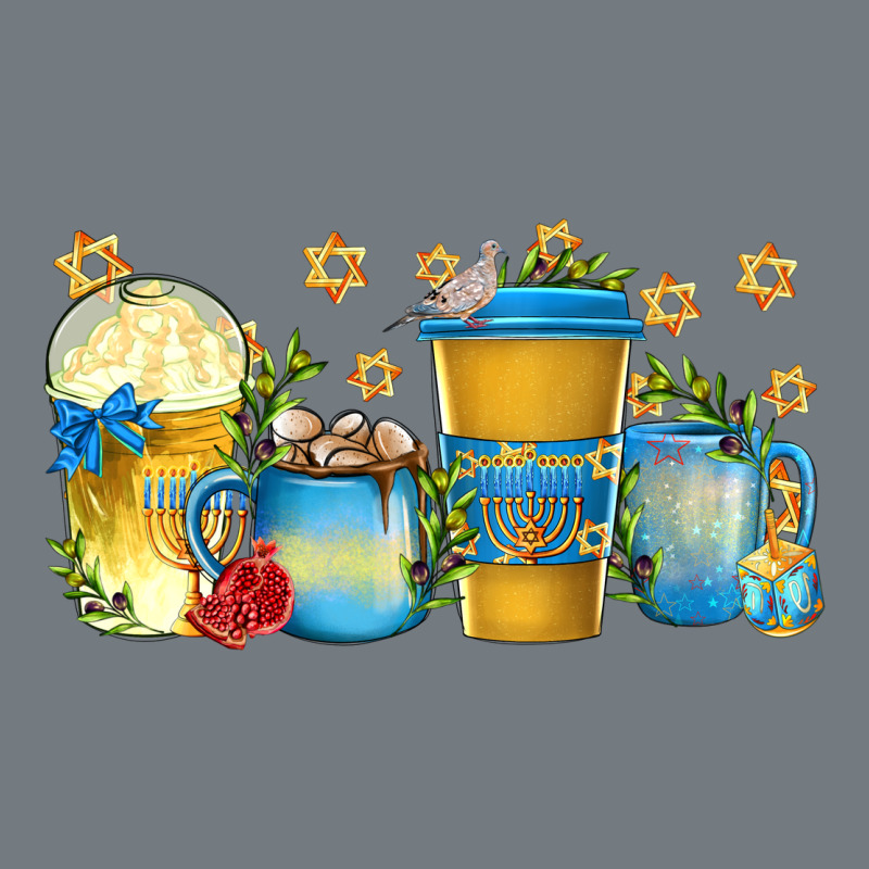 Hanukkah Coffee Cups Heavyweight Sweatshirt by texasbilliewilder | Teevron