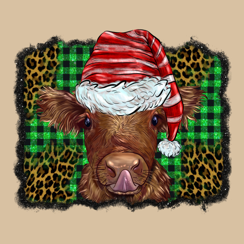 Christmas Leopard Buffalo Plaid Baby Highland Cow Heavyweight Hoodie by BarkalooDesign | Teevron