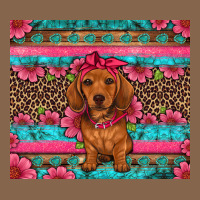 Dachshund Puppy Floral Premium Tee | Teevron