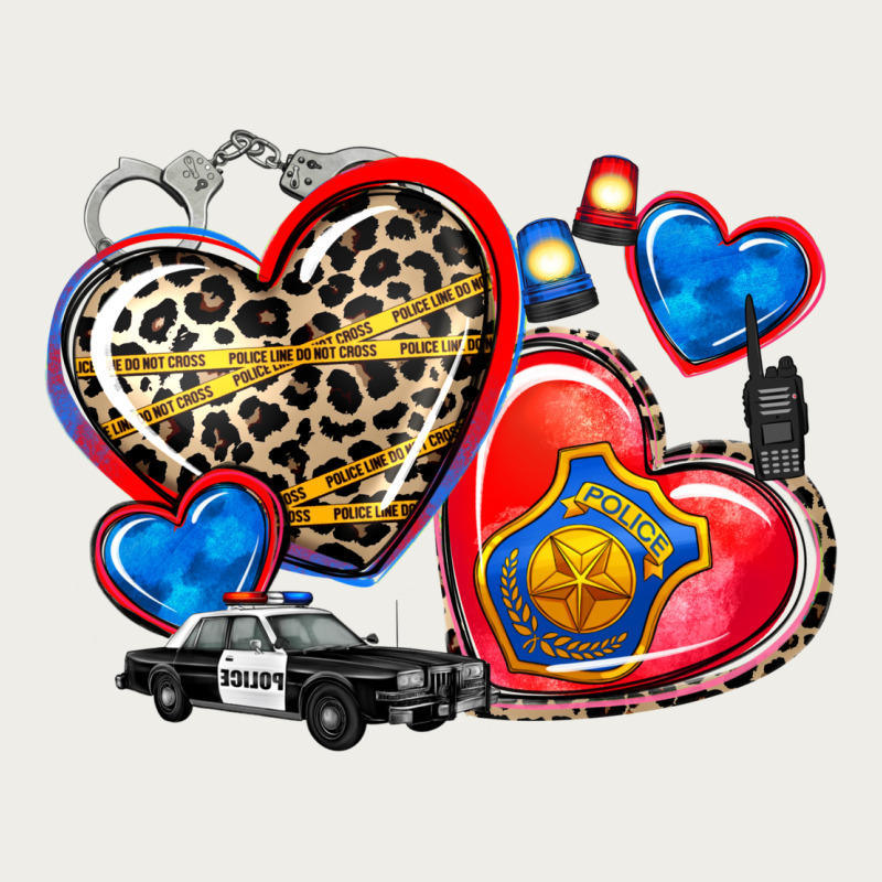 Western Leopard  Police Hearts Zipper Hoodie by AdoDesignShop | Teevron