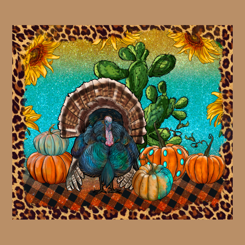 Western Fall Thanksgiving Turkey Vintage Hoodie by RanaPortraitStore | Teevron