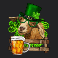 St. Patrick's Day Goat And Beer Vintage Tee | Teevron