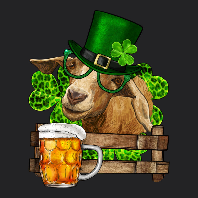 St. Patrick's Day Goat And Beer Vintage Tee by RanaPortraitStore | Teevron