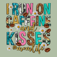 I Run On Caffeine And Kisses Mothers Day Urban Heavy Tee | Teevron