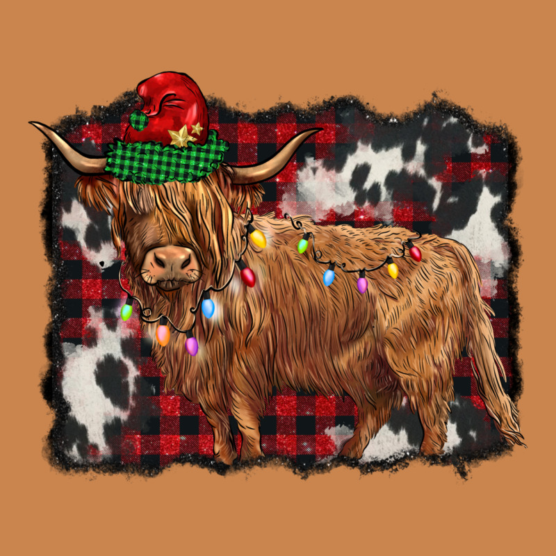 Christmas Highland Cow Heavyweight Hoodie by BarkalooDesign | Teevron
