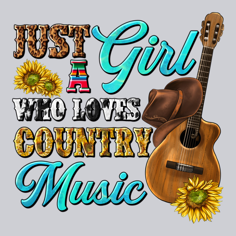 Just A Girl Who Loves Country Music Heavyweight Sweatshirt by texasbilliewilder | Teevron