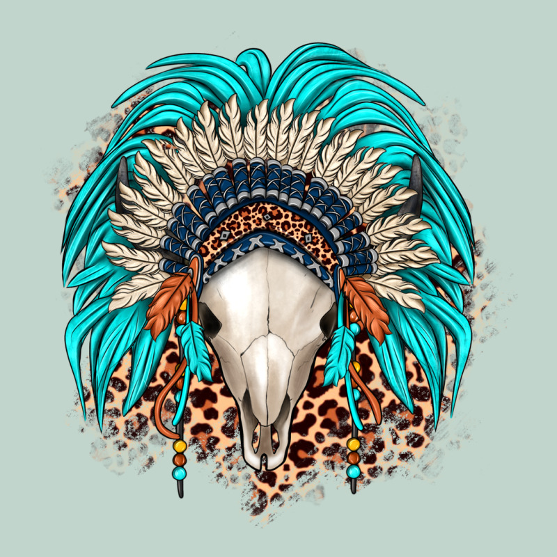 Bull Skull Indian Headdress Zipper Hoodie by JahusDesignShop | Teevron