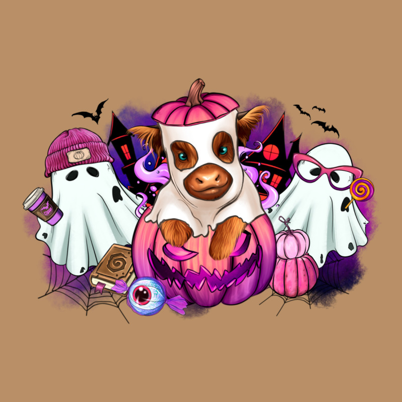 Halloween Ghost Heifer Vintage Hoodie by RanaPortraitStore | Teevron