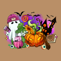 Halloween Ghost And Jack O Lantern Vintage Hoodie | Teevron