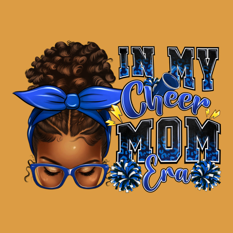 In My Cheer Mom Era Afro Messy Bun Urban Heavy Tee by texasbilliewilder | Teevron
