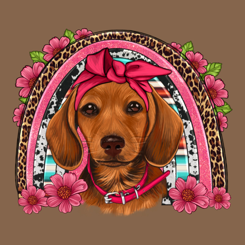Dachshund Puppy Floral Rainbow Premium Tee by Artiststas | Teevron