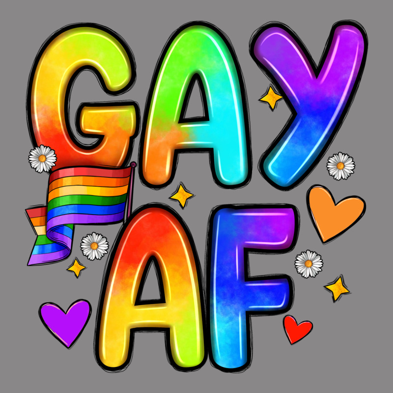 Gay Af Vintage Tee by Zillion Design Studio | Teevron