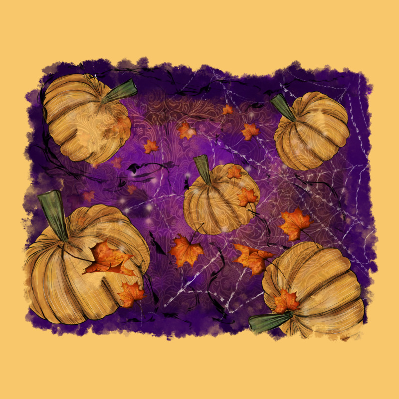 Halloween Pumpkin Cobweb Background Vintage Hoodie by RanaPortraitStore | Teevron