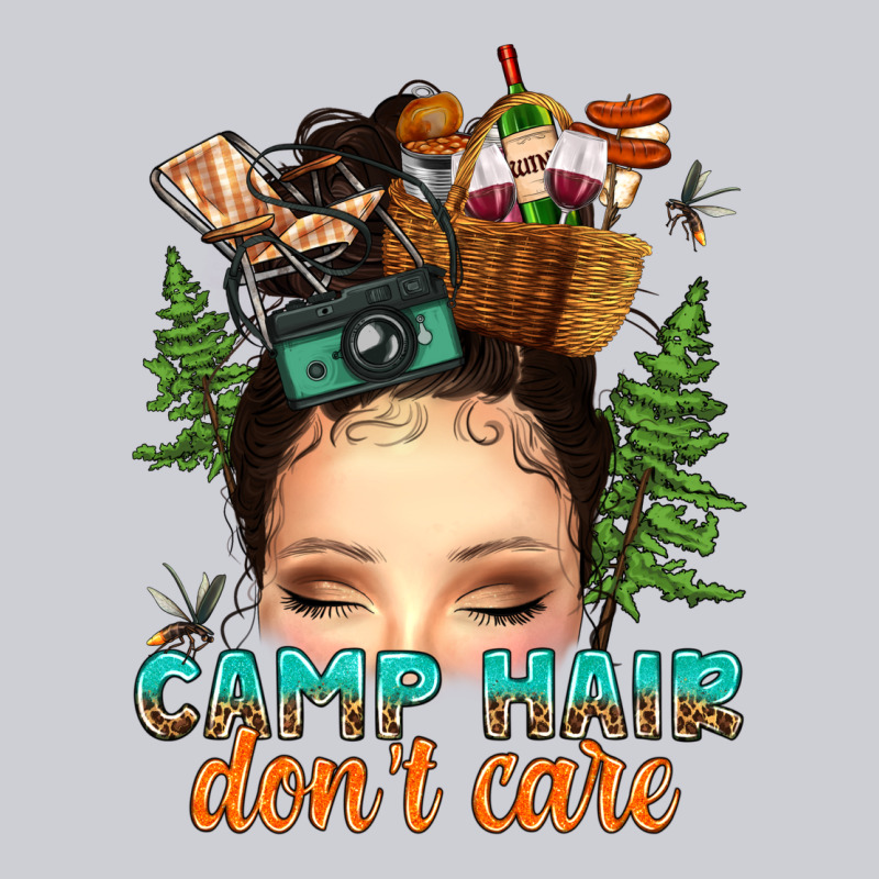Messy Bun Camp Hair Dont Care Heavyweight Sweatshirt by texasbilliewilder | Teevron