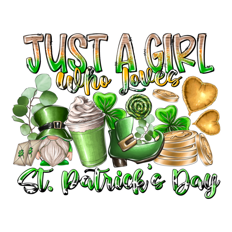 Just A Girl Who Loves Saint Patrick's Day Long Sleeve Tee by RacoonDesign | Teevron
