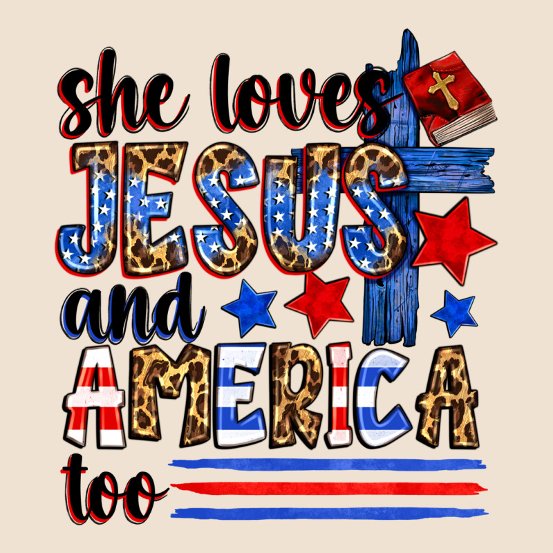 She Loves Jesus And America Too Urban Heavy Tee by Zillion Design Studio | Teevron