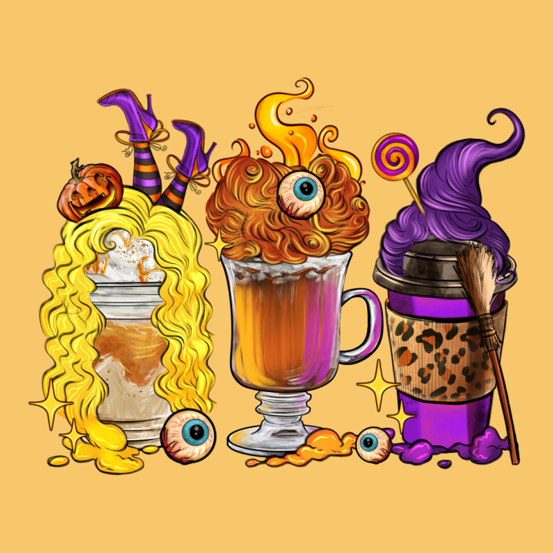 Halloween Hocus Pocus Coffee Cups Vintage Hoodie by RanaPortraitStore | Teevron