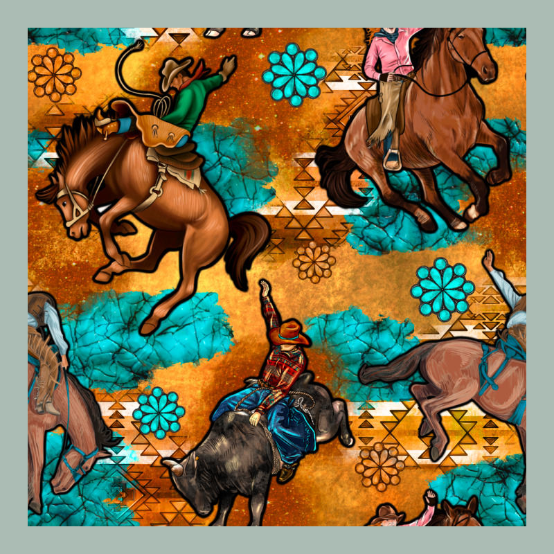 Cowboy Rodeo Seamless Pattern Classic Tee by BundleAndBundleShop | Teevron