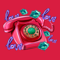 Love Balloons And Pink Valentines Telephone Premium Hoodie | Teevron