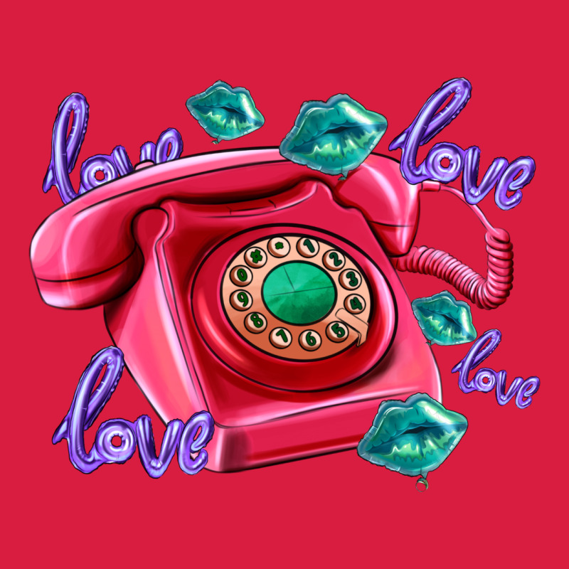 Love Balloons And Pink Valentines Telephone Premium Hoodie by AdoDesignShop | Teevron