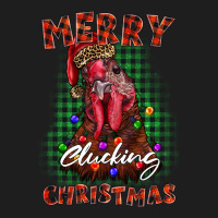 Merry Clucking Christmas Rooster Heavyweight Hoodie | Teevron