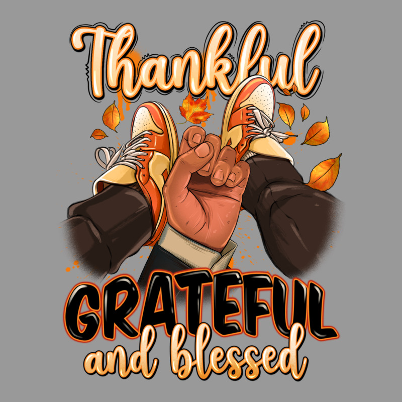 Thankful Grateful And Blessed Black Man Sneakers Vintage Hoodie by RanaPortraitStore | Teevron
