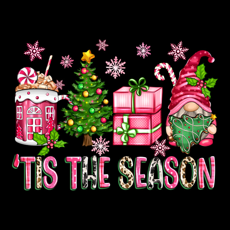 Pink Christmas 'tis The Season Gnome Heavyweight Sweatshirt by Zillion Design Studio | Teevron