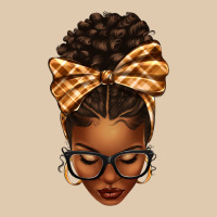 Plaid Bandana Afro Woman Heavyweight Sweatshirt | Teevron