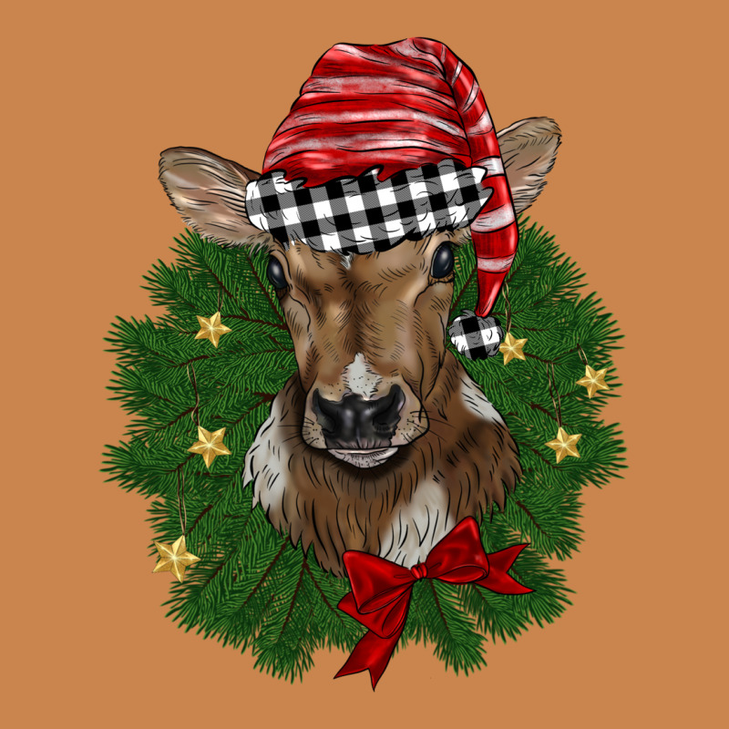 Christmas Wreath Baby Calf Heavyweight Hoodie by BarkalooDesign | Teevron