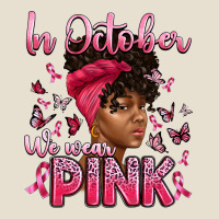 In October We Wear Pink With Afro Woman Urban Hoodie | Teevron