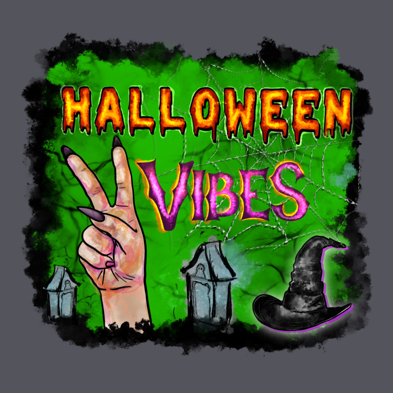 Watercolor Halloween Vibes Vintage Hoodie by RanaPortraitStore | Teevron