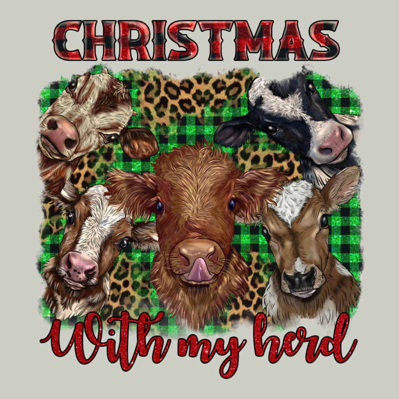 Christmas With My Herd Cows Heavyweight Hoodie by BarkalooDesign | Teevron
