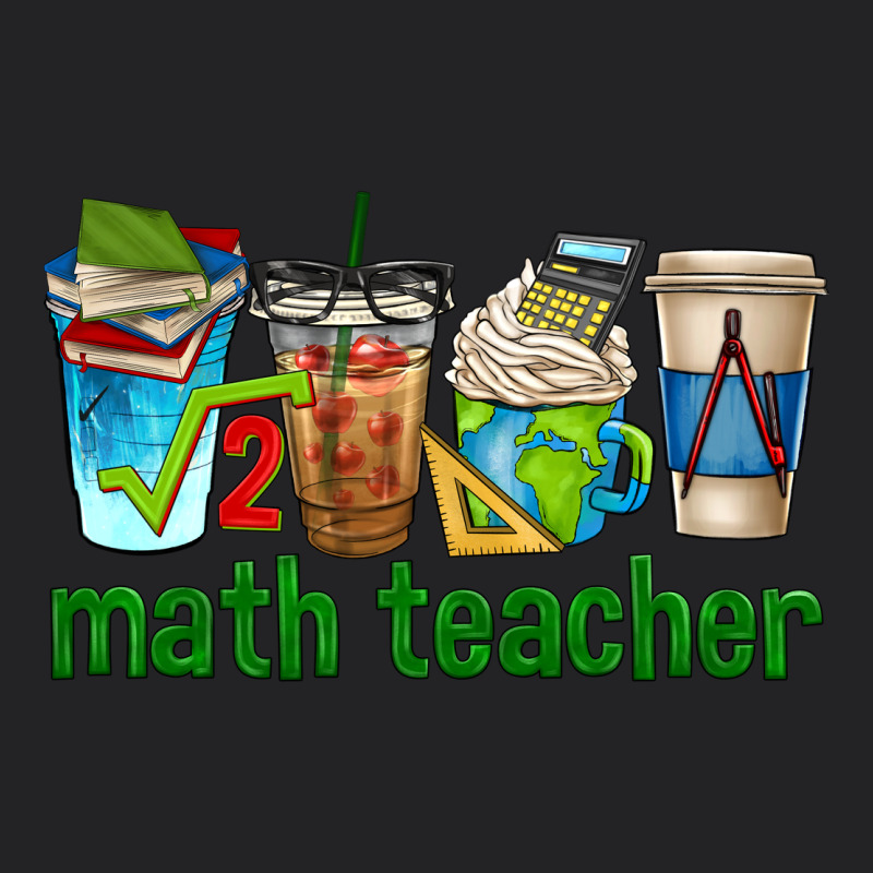 Math Teacher Coffee Cups Vintage Tee by texasbilliewilder | Teevron
