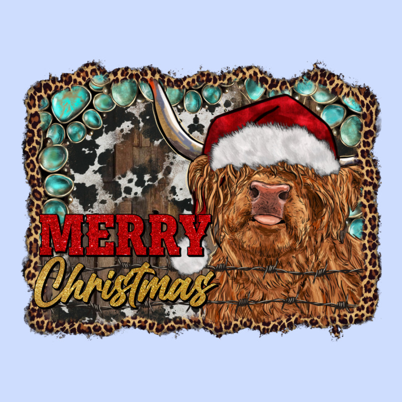 Merry Christmas Highland Cow Urban Heavy Tee by RanaPortraitStore | Teevron