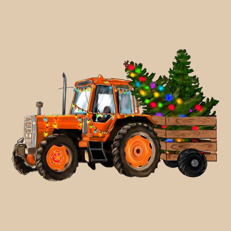 Christmas Orange Farm Tractor Heavyweight Sweatshirt by RanaPortraitStore | Teevron