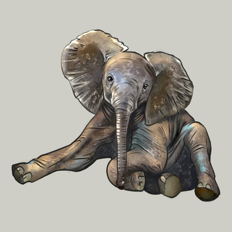 Baby Elephant Heavyweight Hoodie by LillyAllenDesigns | Teevron