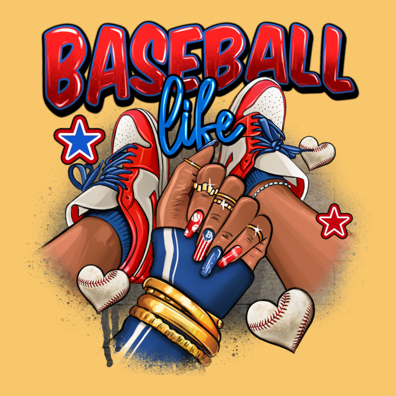 Baseball Life Afro Girl Sneakers Vintage Hoodie by RanaPortraitStore | Teevron